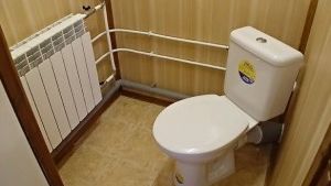 Отделка туалета пластиковыми панелями