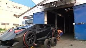 Автомобиль Lamborghini из Киргизии