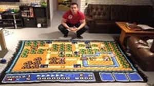 Норвезький фанат гри Super Mario 3 пов'язав унікальну ковдру