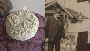 Со свадьбы, состоявшейся 100 лет назад, сохранился торт