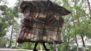 Китаец носит свой домик всегда с собой
