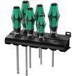 Набір викруток+ підставка Wera Kraftform Plus Lasertip 334/6 Rack (05105650001)