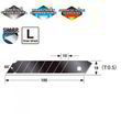 Сегментные лезвия Premium 18мм TAJIMA DORA Razar Black Blades CB50RB, 10 шт