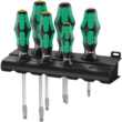Набір викруток підставка Wera Kraftform Plus Lasertip 334 SK/6 Rack 05007680001