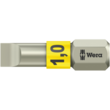 Бита WERA 3800/1 TS для винтов со шлицем, нержавеющая сталь, 05071001001, 1.0×5.5×25