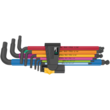 Набір Г-подібних ключів WERA, 950/9 Hex-Plus Multicolour Imperial 2, дюймовых, BlackLaser, 05022640001