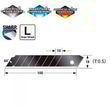 Леза сегментні 18мм TAJIMA Razar Black Blades LCB50RBC, 10 шт