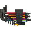 Набір Г-подібних ключів WERA 950/9 Hex-Plus Multicolour Imperial 3, пластиковий тримач, 05022641001